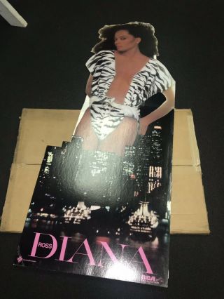 Vintage 1981 Diana Ross Record Store Standee Display 5 Foot Tall Rca 1981