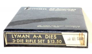Vintage Lyman A - A 30 M1 Carbine 3 Die Reloading Set All American Pre Owned