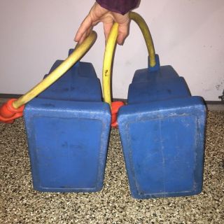 SET Of 2 TWO 1980 ' s Vintage Little Tikes Tall Toy Gas Pumps For Cozy Coupe Car 6