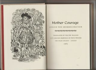 Mother Courage,  Johann Von Grimmelshausen,  Folio Society,  1965,  1st English Edition,