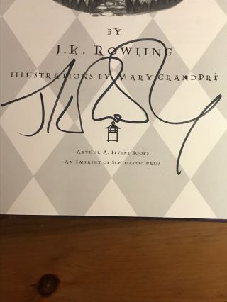 Harry Potter And The Sorcerer’s Stone Signed By J.  K.  Rowling