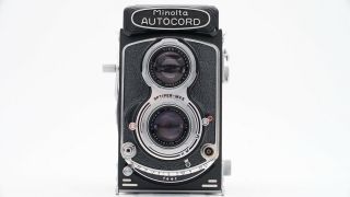 CLA ' d Minolta Autocord Optiper TLR Camera w/ Rokkor 75mm F/3.  5 - Box Set 4