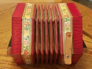 Vintage Concertina Accordion Squeeze Box Made in German Democratic Republic 3