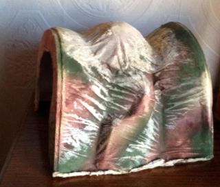 Vintage Paper Mache TRAIN TUNNEL Hand - Painted Mountain for Christmas Train Yard: 3