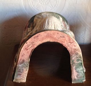 Vintage Paper Mache TRAIN TUNNEL Hand - Painted Mountain for Christmas Train Yard: 5