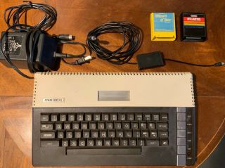 Atari 800 XL Home Computer Two Games,  AC Adapter,  Video Cable 2