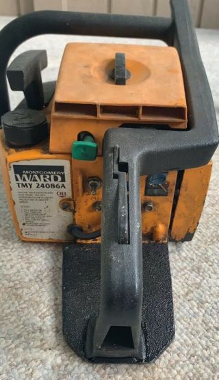 Vintage Montgomery Ward & Co Chain Saw With Stihl Blade And Chain