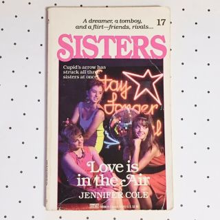 Sisters Book 17 Love Is In The Air 1989 Jennifer Cole Vintage 80s Teen Novel Ya