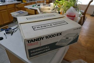 Tandy 1000 EX Computer,  Tandy Monitor,  OS Disk,  DeskMate (ALL) 9