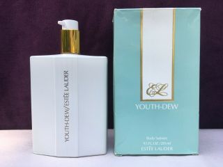 Vintage Estee Lauder Youth Dew Perfumed Body Satinee 9.  5 Oz Pump Lotion