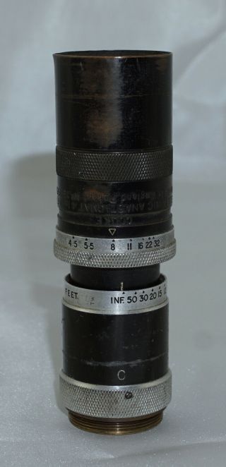 Taylor Hobson Cooke Tele Kinic Anastigmat 4 Inch F4.  5 C Mount Cine Lens