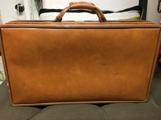 Vintage Hartmann Suitcase Luggage Belt Harmann Leather Hardcase Travel 21 "
