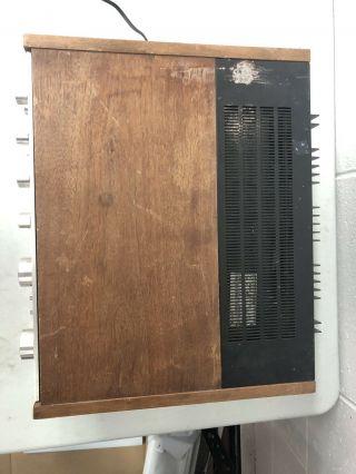 PIONEER SA - 9900 integrated amplifier Wood Case Parts Only Read Powers On Estate 5