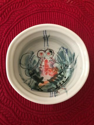 Jim Reno Pottery Porcelain Bowl Vintage Piece