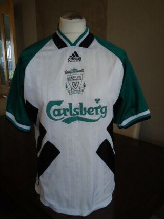 Liverpool 1993 Adidas Away Shirt Med / Large 40 - 42 " Rare Old Vintage