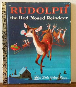 Rudolph The Red - Nosed Reindeer Little Golden Book 1978 331