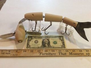 2 Vintage Wood Unfinished Fishing Lures Blanks Musky Muskie Pike