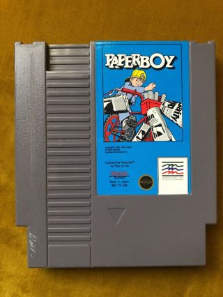 Paperboy Nes Nintendo Entertainment System Cartridge Vintage 1992