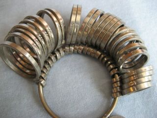 Vintage Ring Size Stick HR steel Mandrel Finger Gauge Sizer Set Germany Jewelry 4
