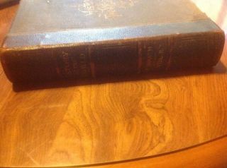 Antique 1890 Gilt Brown Leather Hardcover Ridpath ' s History of the World Vol.  II 4