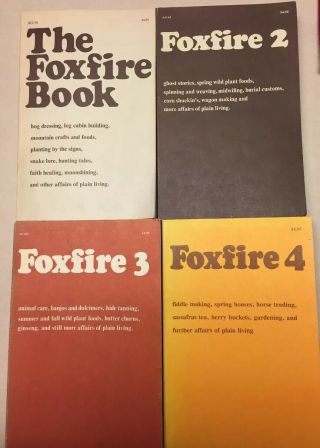 Vintage Foxfire Book Set 1 - 4 Survival Homestead
