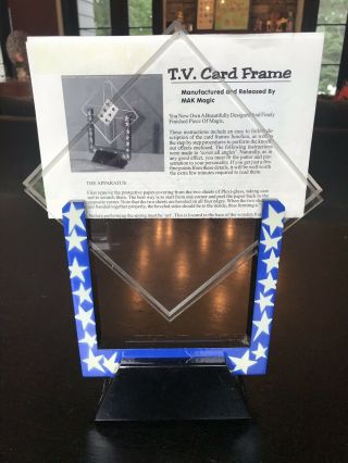 Tv Card Frame By Mak Magic - Vintage Magic Trick