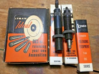 Vintage Lyman Ideal 270 Cal Reloading Dies Rifle Ammunition Tool Winchester