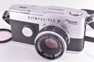 Olympus Pen - Ft Body With F.  Zuiko Auto - S 38mm F 1.  8 Lens,  Battery 323548