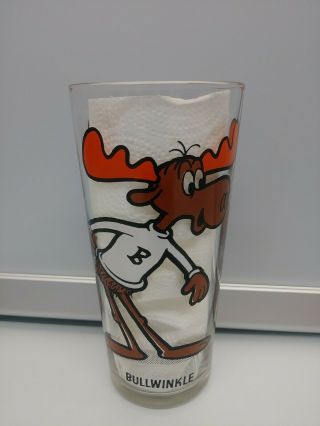 Vintage 1973 Pepsi Collector Series Looney Tunes Glass Bullwinkle Tumbler