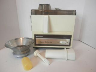 Vintage Panasonic Juice Extractor - Model Mj - 65 - - Attachments -