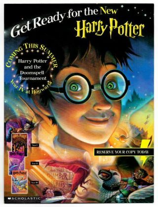 J K Rowling / Harry Potter And The Doomspell Tournament Goblet Of Fire Proof 1st