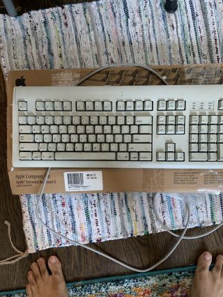 Vintage Apple Extended Keyboard Ii M0312 W/box