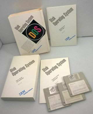 Vintage - Ibm Pc - Dos 5.  0 - Oem - 3.  5 Disks