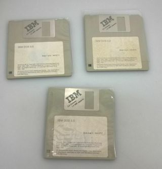 VINTAGE - IBM PC - DOS 5.  0 - OEM - 3.  5 Disks 2