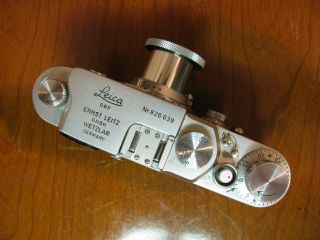 Leica IIIg Camera,  w/5cm - 3.  5 Leitz Elmar plus Case,  AS/IS 3