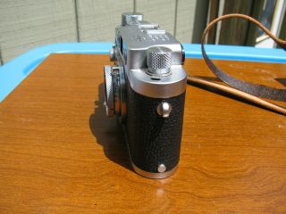 Leica IIIg Camera,  w/5cm - 3.  5 Leitz Elmar plus Case,  AS/IS 6