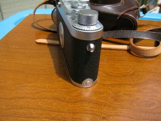 Leica IIIg Camera,  w/5cm - 3.  5 Leitz Elmar plus Case,  AS/IS 8