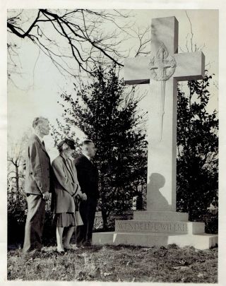 1946 Vintage Photo Wendell Willkie Memorial Monument In Rushville Indiana