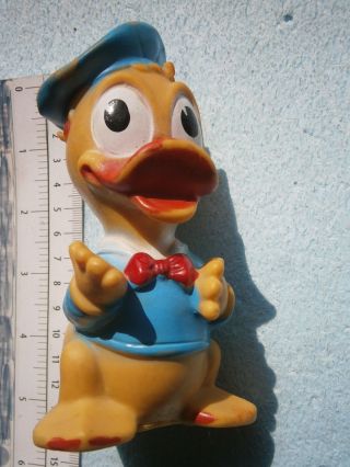 Vintage Walt Disney Rubber Toy Doll Donald Duck As Boy Yugoslavia Bisrka Art