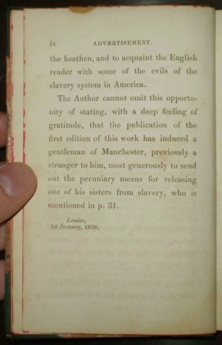 1838,  NARRATIVE OF THE ADVENTURES & ESCAPE OF MOSES ROPER,  FROM AMERICAN SLAVERY 4
