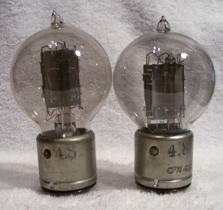 Matched Western Electric VT - 2 / 205B Triodes in Boxes Strong Emission 3