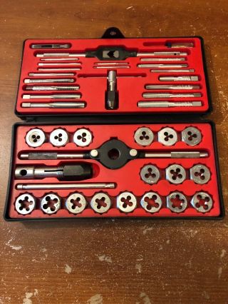 Vintage Craftsman Kromedge Tap & Hexagon Die Set 5201 Usa