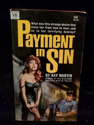Payment In Sin Vintage Sex Paperback Pulp 1964