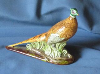 Vintage Holland Mold Ceramic Pheasant Bird Figure Figurine Ornament