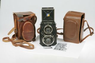 1933 Art Deco Voigtlander Tlr Medium Format 120 Roll Film Camera Skopar