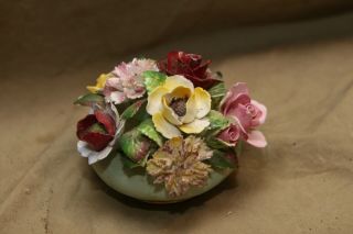 Vintage Decorative Porcelain English Royal Adderley Floral Sculptural Nicknack