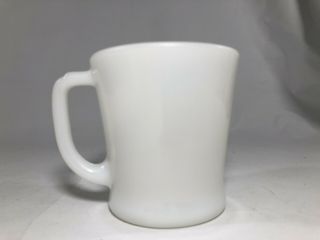 Vintage Fire King White Milk Glass D - Handle Coffee Mug Cup