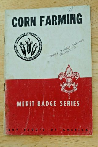 Corn Farming Boy Scouts Merit Badge Book 1930 1940 Bsa Scouting Vintage