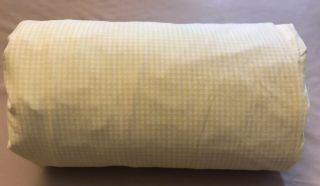 Vintage Ralph Lauren Yellow & White Gingham King Bed Fitted Sheet Blue Label