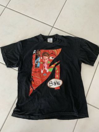 Vintage David Bowie Sound,  Vision 1990 Concert Tour Shirt L Brockum One Owner